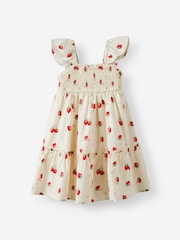 أبيض - Cotton On Gigi Flutter Sleeve Dress - Image 1 of 4