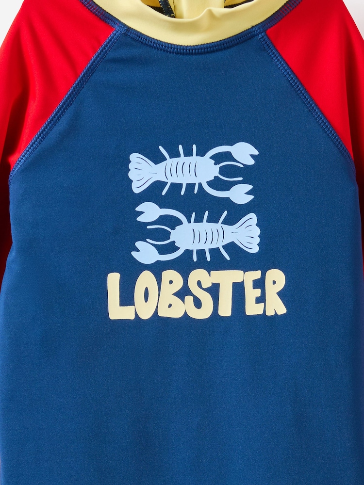 Cotton On Dark Blue Cameron Long Sleeve Swimsuit - Image 2 of 3