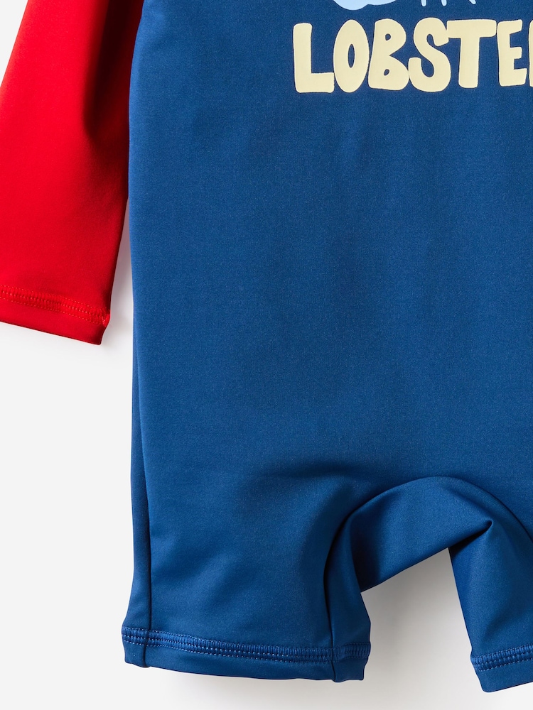 Cotton On Dark Blue Cameron Long Sleeve Swimsuit - Image 3 of 3