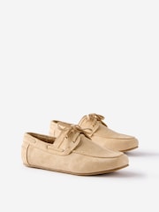 Cotton On Cream Kids Boat Shoes - Image 3 of 4