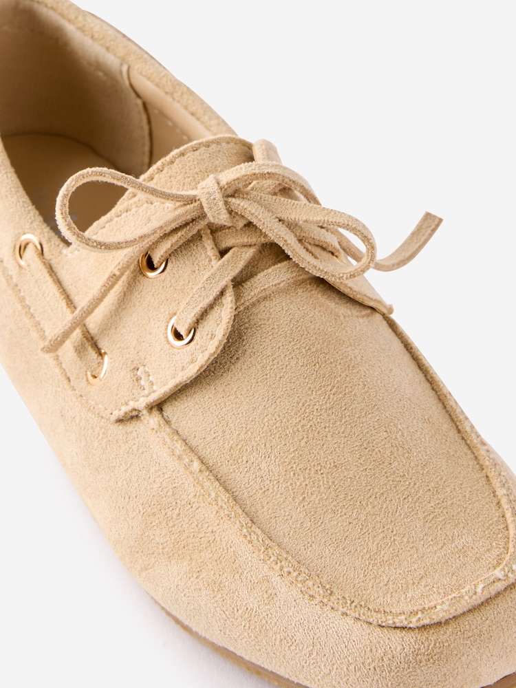 Cotton On Cream Kids Boat Shoes - Image 4 of 4