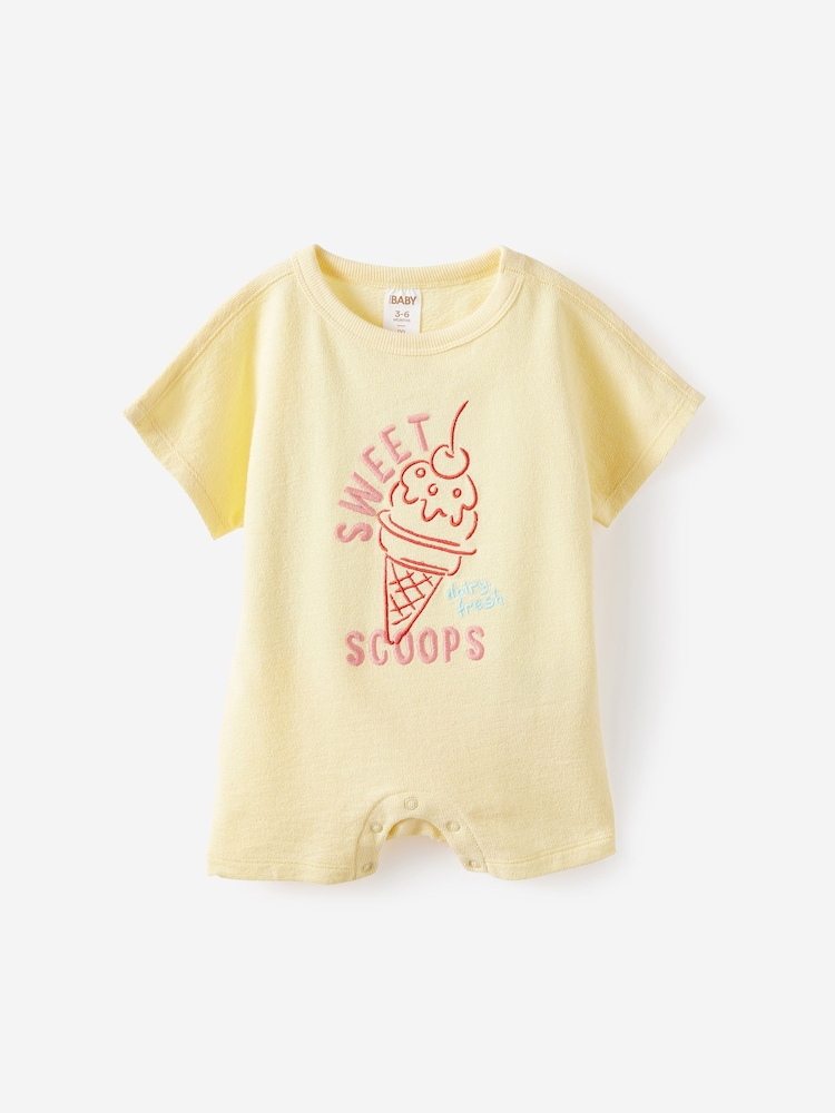 Cotton On Yellow Tyla Knit Playsuit - Image 1 of 2