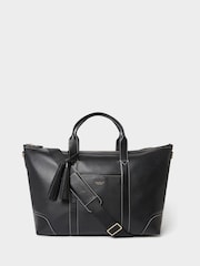 Osprey London Black The Classic Savanna Leather Weekender Bag - Image 1 of 6