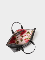 Osprey London Black The Classic Savanna Leather Weekender Bag - Image 4 of 6