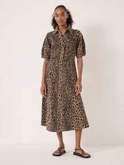 Hush Animal Lark Barrel Sleeve Denim Dress - Image 1 of 5