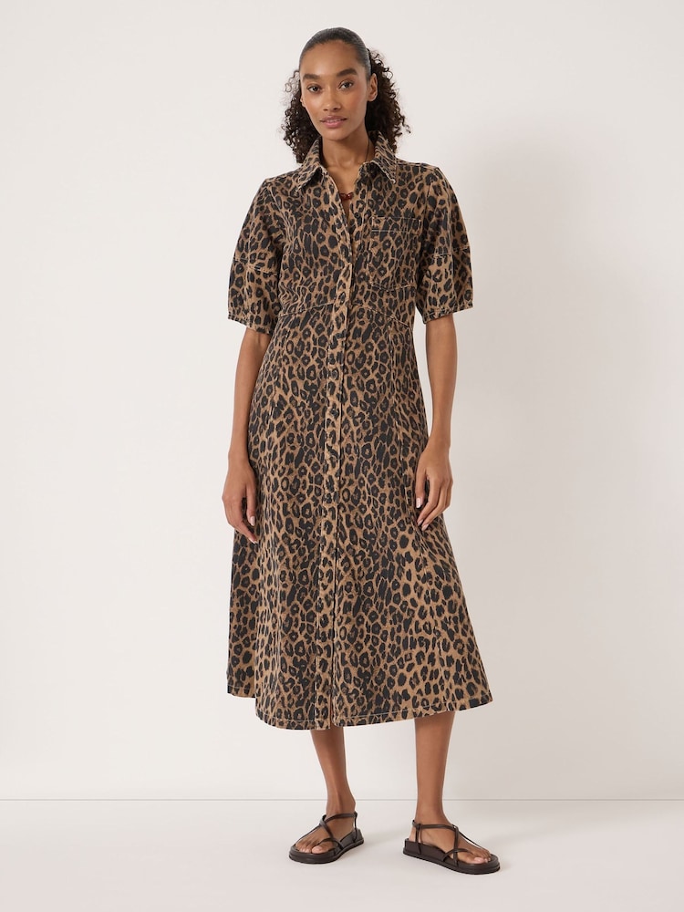 Hush Animal Lark Barrel Sleeve Denim Dress - Image 1 of 5
