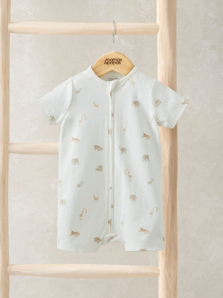 Mamas & Papas Safari All Over Print Shortie Romper - Bild 1 von 3