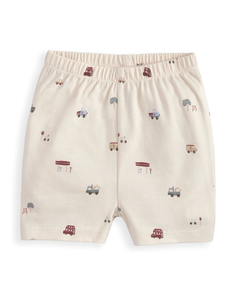 Mamas & Papas Cream Little Explorer Jersey Short Pyjamas - Image 3 of 3