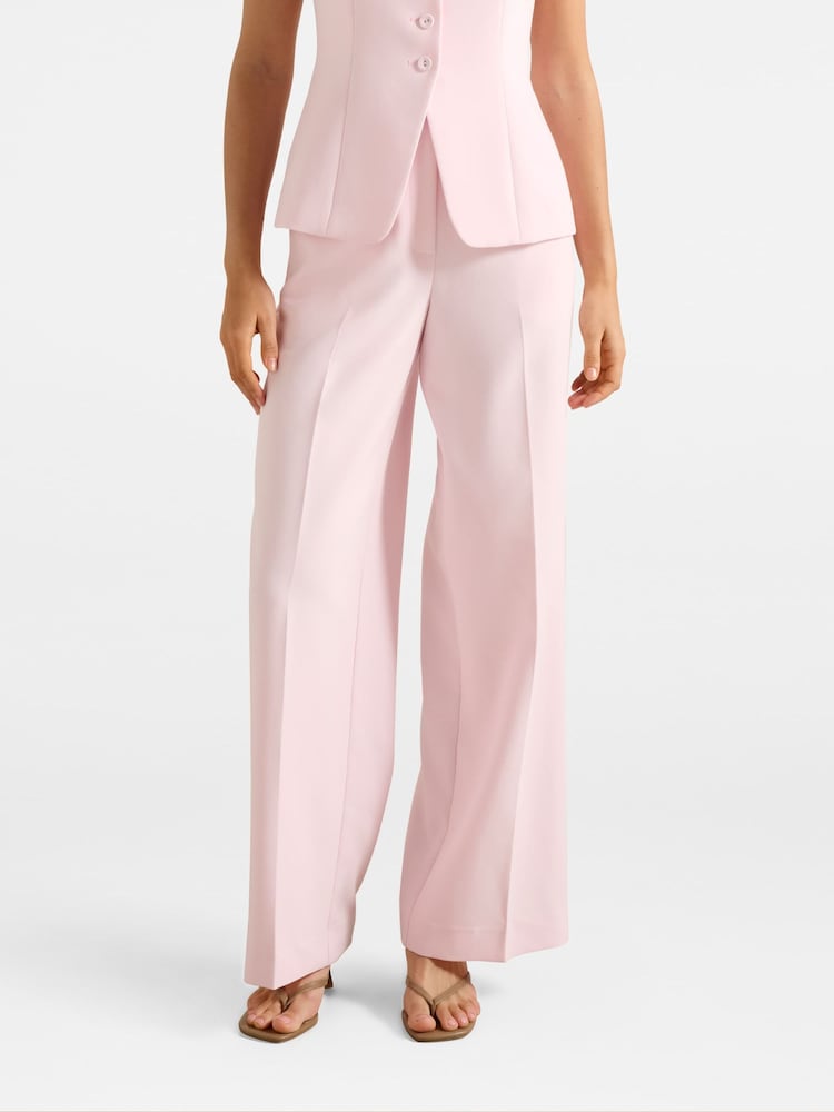 Forever New Pink Lee Wide Leg Trousers - Image 1 of 5