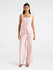 Forever New Pink Lee Wide Leg Trousers - Image 4 of 5