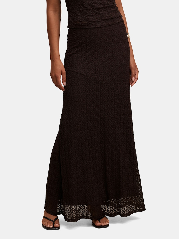 Forever New Brown Tahlia Lace Maxi Skirt - Image 1 of 5 Forever New Brown Tahlia Lace Maxi Skirt - Image 1 of 5