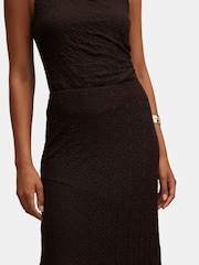 Forever New Brown Tahlia Lace Maxi Skirt - Image 5 of 5