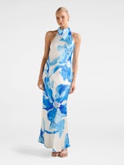 Φόρεμα μάξι με ψηλό λαιμό από σατέν Clementine για πάντα - Εικόνα 1 από 4