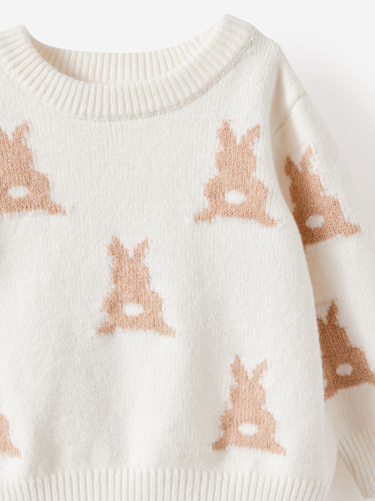 Cotton On White Bundle Raglan Knit Jumper & Leggings Set - Image 6 of 6