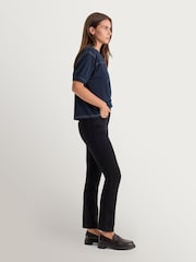 Good American Black Soft Tech Good Legs Straight Jeans - Image 5 of 6