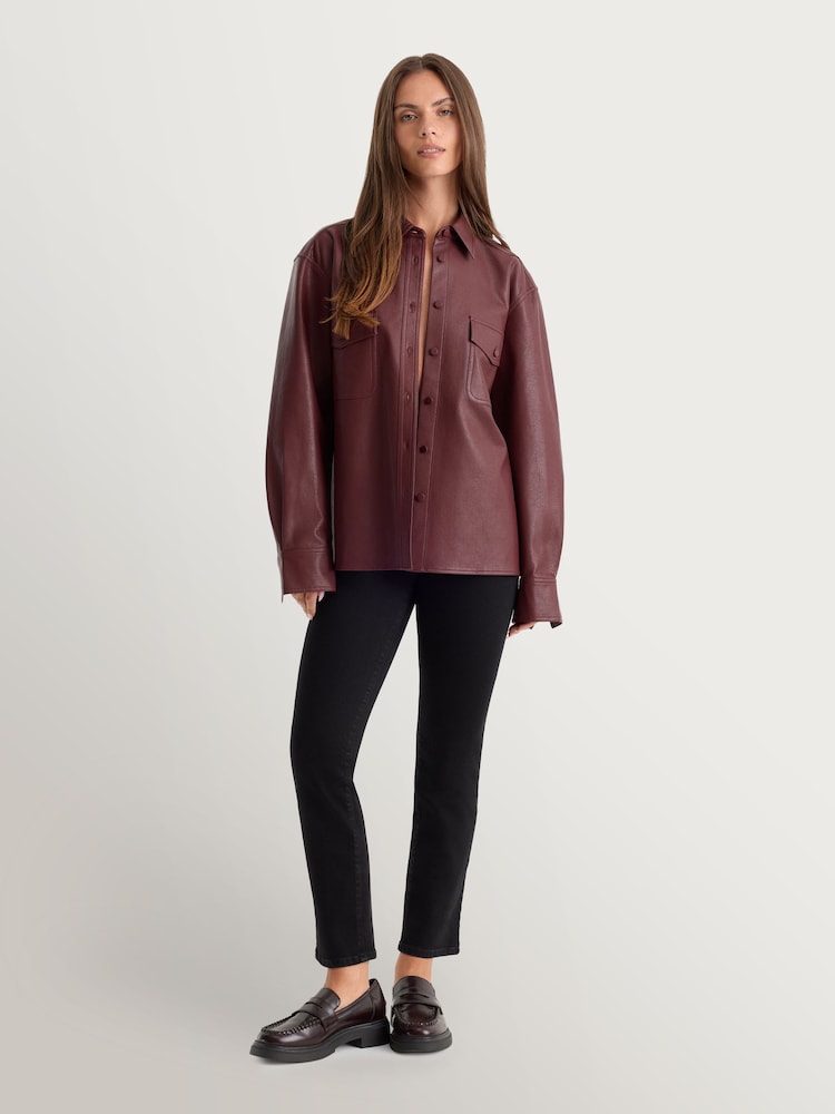 Good American Black Soft Tech Good Legs Straight Jeans - Image 6 of 6 Good American Black Soft Tech Good Legs Straight Jeans - Image 6 of 6