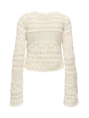 ONLY Cream Crochet Button Through Cardigan - Image 6 of 7