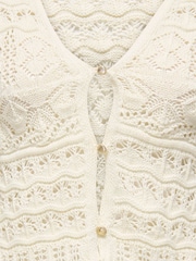 ONLY Cream Crochet Button Through Cardigan - Image 7 of 7