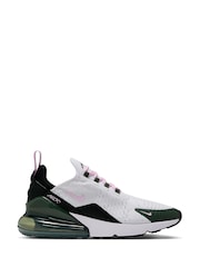 Nike White Pink Air Max 270 Trainers - Image 1 of 8