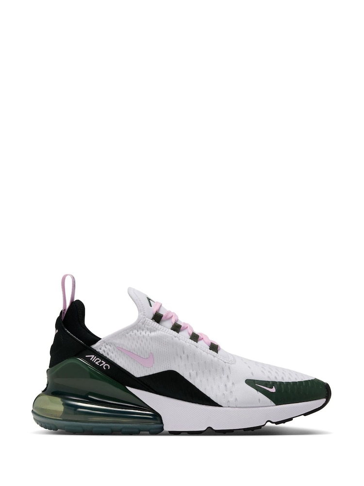 Nike White Pink Air Max 270 Trainers - Image 1 of 8 Nike White Pink Air Max 270 Trainers - Image 1 of 8