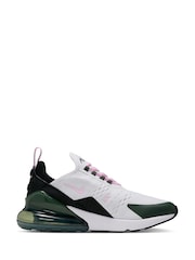 Nike White Pink Air Max 270 Trainers - Image 3 of 8