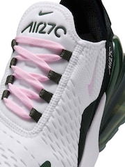 Nike White Pink Air Max 270 Trainers - Image 4 of 8