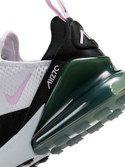 Nike White Pink Air Max 270 Trainers - Image 5 of 8