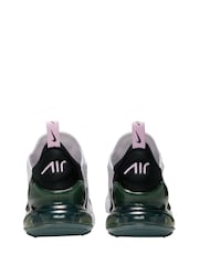 Nike White Pink Air Max 270 Trainers - Image 6 of 8