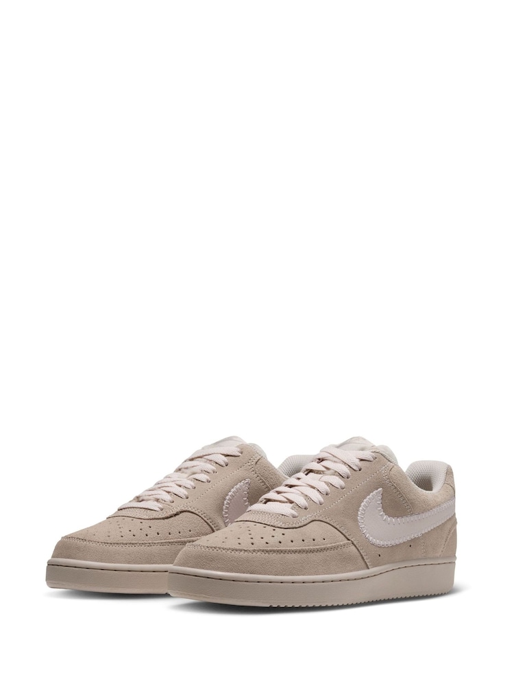 Nike Cream Orewood Court Vision Low Trainers - Image 2 of 7 Nike Cream Orewood Court Vision Low Trainers - Image 2 of 7