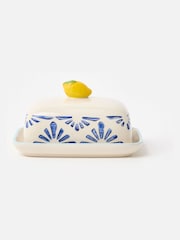 Oliver Bonas Multi Lemon Ceramic Butter Dish - Image 1 of 5