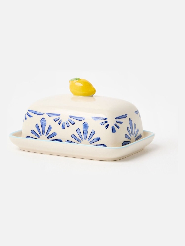 Oliver Bonas Multi Lemon Ceramic Butter Dish - Image 2 of 5 Oliver Bonas Multi Lemon Ceramic Butter Dish - Image 2 of 5