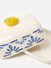 Oliver Bonas Multi Lemon Ceramic Butter Dish - Image 4 of 5