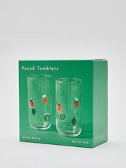 Oliver Bonas Set of 2 Multi Punch Cocktail Highball Tumblers - Image 2 of 5