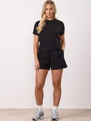 Gym King Black Victory Jersey Cap Sleeve T-Shirt - Image 1 of 4