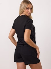 Gym King Black Victory Jersey Cap Sleeve T-Shirt - Image 2 of 4