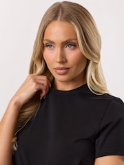 Gym King Black Victory Jersey Cap Sleeve T-Shirt - Image 4 of 4