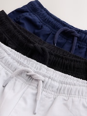 Black/Navy/Grey 3 Pack Shorts (3-16yrs) - Image 6 of 7