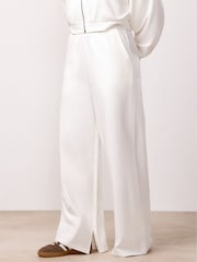 Weiß - Gym King Victory Loopback-Jogginghosen mit geradem Bein - Bild 3 von 4