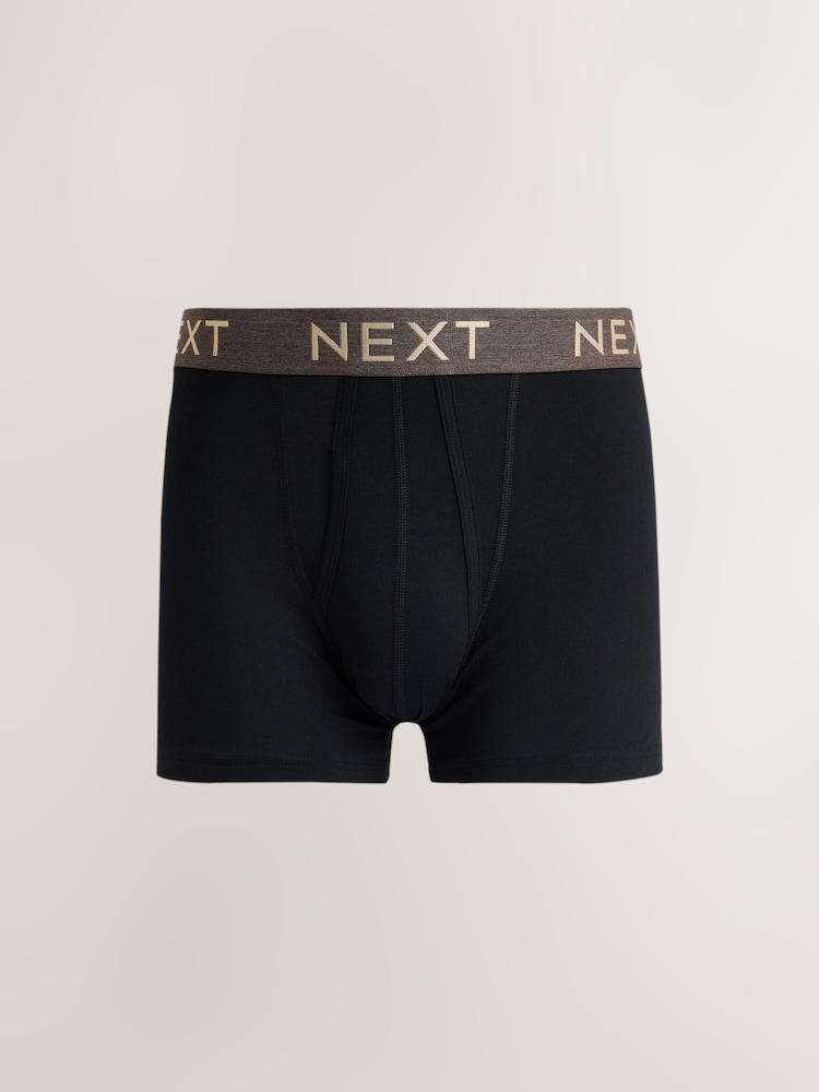 Black Pastel Marl Waistbands - 5 Pakke - Boksershorts med A-front i rik bomull - Bilde 2 av 10