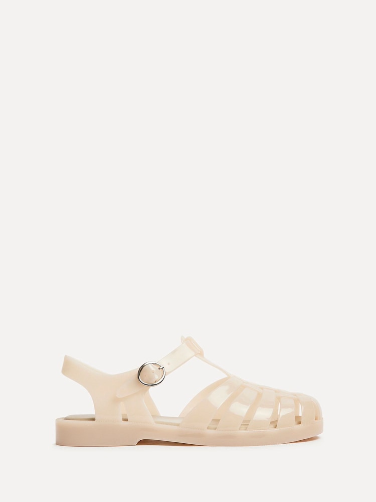 Linzi Nude Wave Jelly Fisherman Flat Sandals - Image 2 of 5