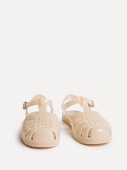 Linzi Nude Wave Jelly Fisherman Flat Sandals - Image 3 of 5