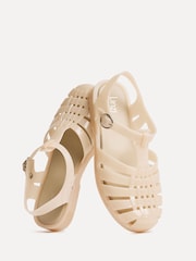 Linzi Nude Wave Jelly Fisherman Flat Sandals - Image 4 of 5