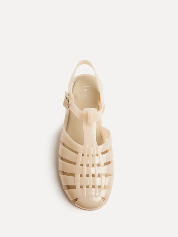 Linzi Nude Wave Jelly Fisherman Flat Sandals - Image 5 of 5