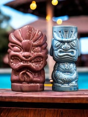 Jeray 2 Pack Blue Bar Bespoke Tiki Mugs - Image 1 of 3