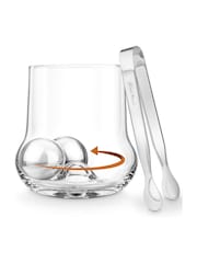 Jeray 3 Piece Clear Final Touch Rock Roller Glasses Set - Image 1 of 3