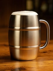 Jeray Chrome Final Touch Double Wall Beer Mug - Image 1 of 4