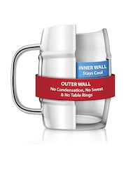 Jeray Chrome Final Touch Double Wall Beer Mug - Image 3 of 4