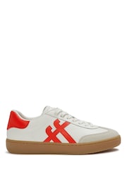 FitFlop White The Dash T-Toe Leather Sneakers - Image 3 of 6