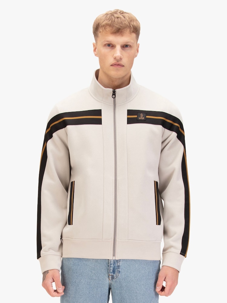 Luke 1977 Grey 1000 Zip Through Sweatshirt - Image 1 of 7