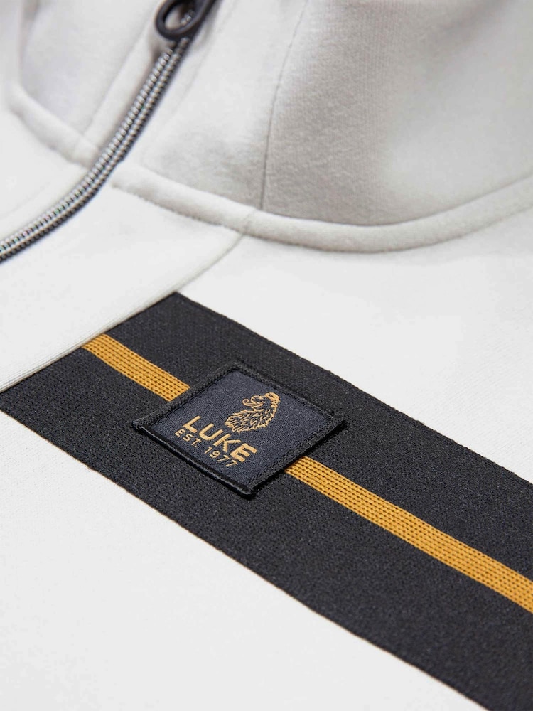 Luke 1977 Grey 1000 Zip Through Sweatshirt - Image 7 of 7